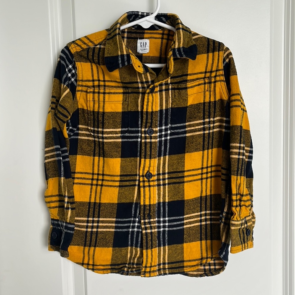 Gap Kids Plaid Button Up